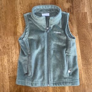 Children’s Columbia Olive Green Fleece Vest